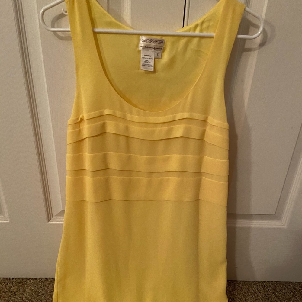 Yellow cocktail dress